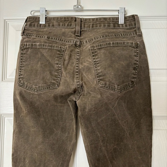 Vince Crop Skinny Ankle Jean Olive Green Size 27 - Picture 9 of 15